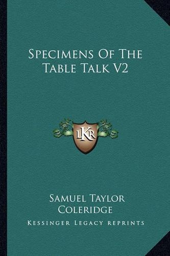 Specimens Of The Table Talk V2