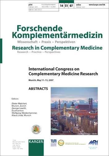 Complementary Medicine Research (CMR)