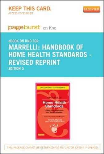 Handbook of Home Health Standards - Revised Reprint - Elsevier eBook on Intel Education Study (Retail Access Card)