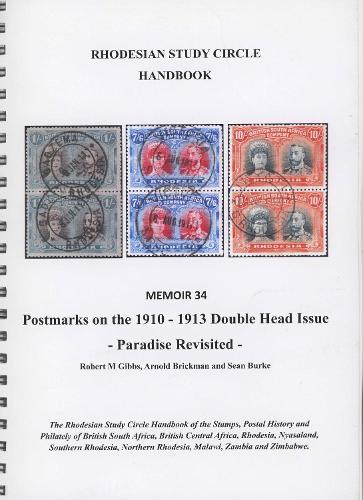 Postmarks on the 1910 - 1913 Double Head Issue: Memoir 34