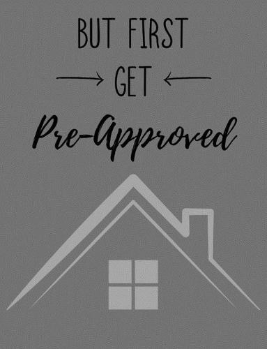 But First Get Pre-Approved: Notebook Funny Real Estate Quote 100 Pages Wide Ruled Lined Paper