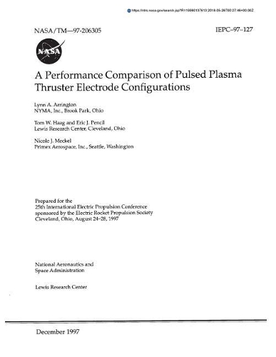 A Performance Comparison of Pulsed Plasma Thruster Electrode Configurations