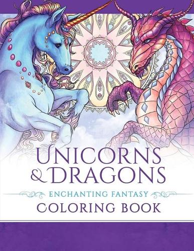 Unicorns and Dragons - Enchanting Fantasy Coloring Book