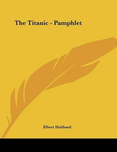 The Titanic - Pamphlet