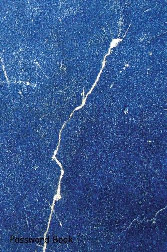 Password Book: Include Alphabetical Index with Blue Grunge Wall