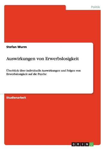 Auswirkungen von Erwerbslosigkeit