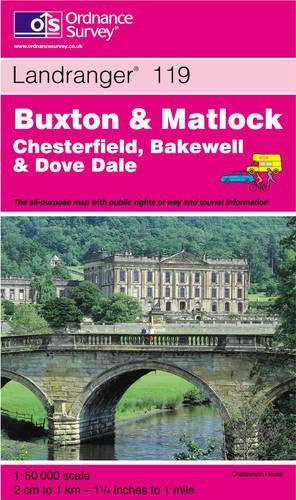 Buxton and Matlock, Bakewell and Dove Dale: (Sheet 119 Landranger Maps)