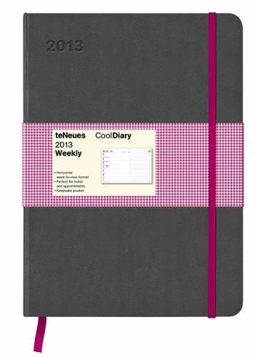 2013 Grey/Houndstooth Pink Cooldiary Weekly Med