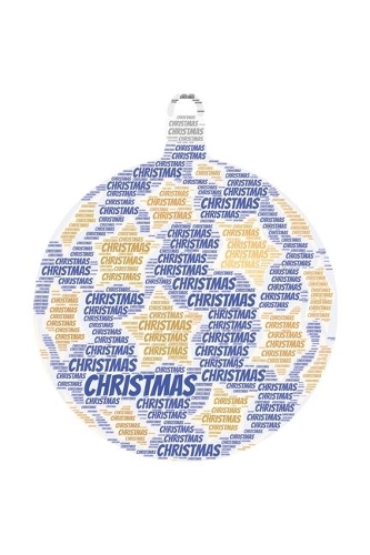 Christmas: Notebook, Journal - Lined Paper - 120 Pages DIN A5 (6 x 9") - Notes, Drawings, Planer, Diary, Organization - Word Cloud Present