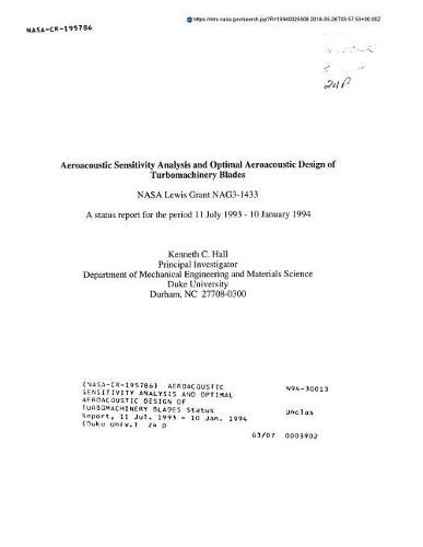 Aeroacoustic Sensitivity Analysis and Optimal Aeroacoustic Design of Turbomachinery Blades