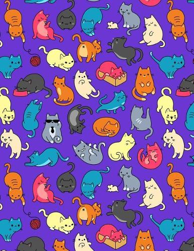 My Big Fat Bullet Journal for Cat Lovers Fun Cat Pattern 7: Jumbo Sized Graph Design Bullet Notebook Journal - 300 Plus Numbered Pages with 300 Graph Style Grid Pages, 6 Index Pages and 2 Key Pages in Large 8