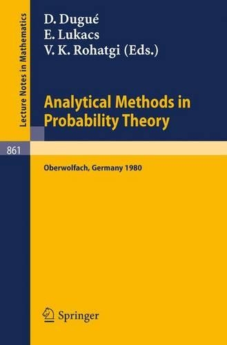 Analytical Methods in Probability Theory