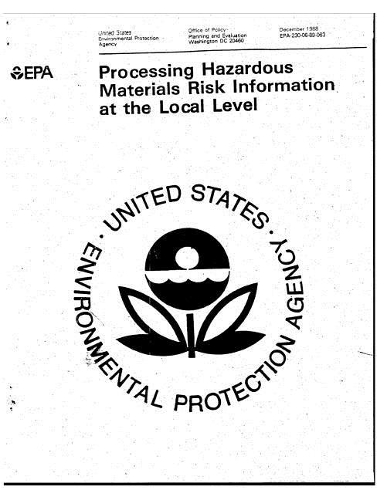 Processing Hazardous Materials Risk Information at the Local Level