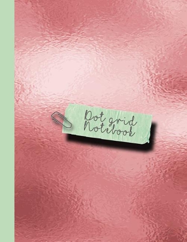 Dot Grid Notebook: Large Sparkle Glitter School or Academic Dot Grid Journal Notebook for Girls and Women - Deep Pink Reflective Sheen