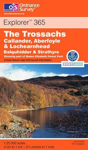 The Trossachs: Callander, Aberfoyle and Lochearnhead(Sheet 365 Explorer Maps)