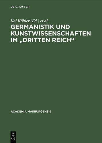 Germanistik Und Kunstwissenschaften Im 