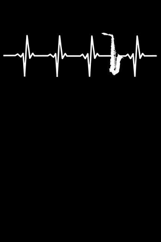 Saxophonist Notebook: Saxophone Heartbeat 6 x 9 (A5) Graph Paper Squared Journal Gift for Saxophonists And Saxophone Players (108 Pages)