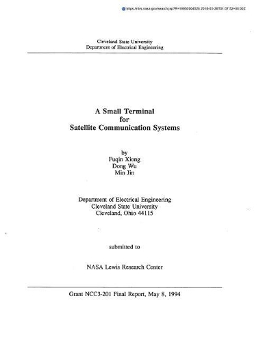 A Small Terminal for Satellite Communication Systems