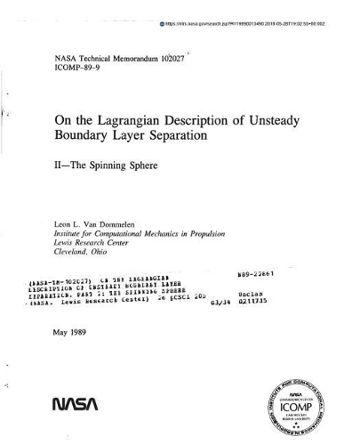 On the Lagrangian Description of Unsteady Boundary Layer Separation. Part 2: The Spinning Sphere