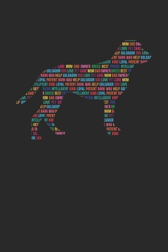 Goldador Notebook 'Word Cloud' - Gift for Goldador Lovers - Goldador Journal: Medium College-Ruled Journey Diary, 110 page, Lined, 6x9 (15.2 x 22.9 cm)