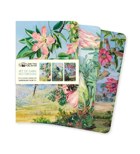 Kew Gardens' Marianne North Set of 3 Mini Notebooks: (Mini Notebook Collections)
