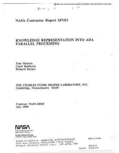 Knowledge Representation Into ADA Parallel Processing