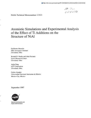 Atomistic Simulations and Experimental Analysis of the Effect of Ti Additions on the Structure of Nial