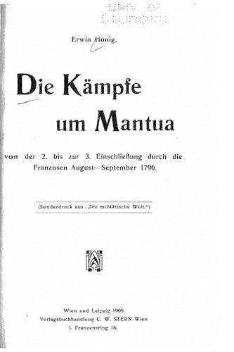 Die kämpfe um Mantua