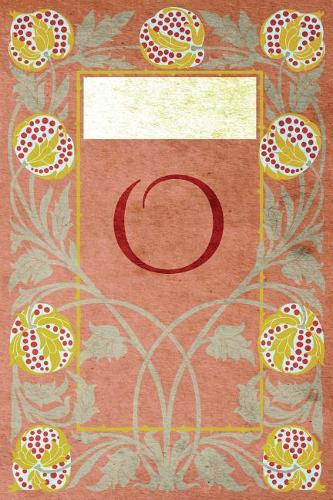 Monogram "o" Notebook: Blank Journal Diary Log(15 Monogram Nouveauthree 150 Lined)