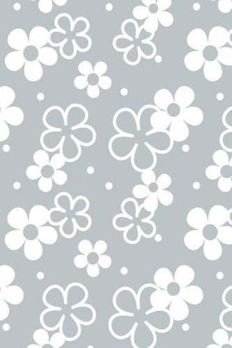 Cute Floral Pattern Notebook: Dot Grid Journal 6 X 9