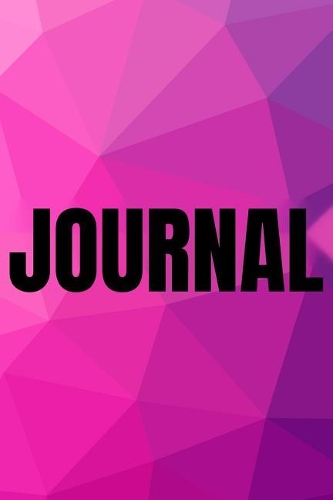 Polygonal Abstract Geometric Background Lined Writing Journal Vol. 35: Promoting Creativity Through Journaling...One Day at a Time(35 Geometric)