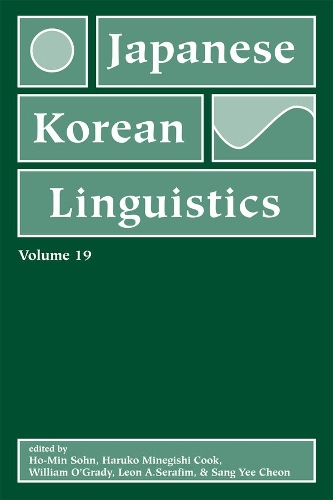 Japanese/Korean Linguistics, Volume 19