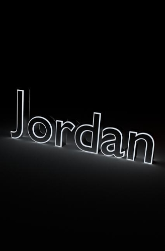 Jordan: Blank Notebook with Dot Grid Border(1 Personalized Journals: Jordan's Silver Minimalist)