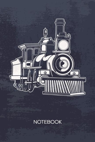 Bullet Dotted Journal: Railway Enthusiast Notebook Dotted Grid a5 6x9 120 Pages - Train Planner Steam Locomotive Diary Railroad - Vintage Lover 90s Kids Gift Idea for Men 