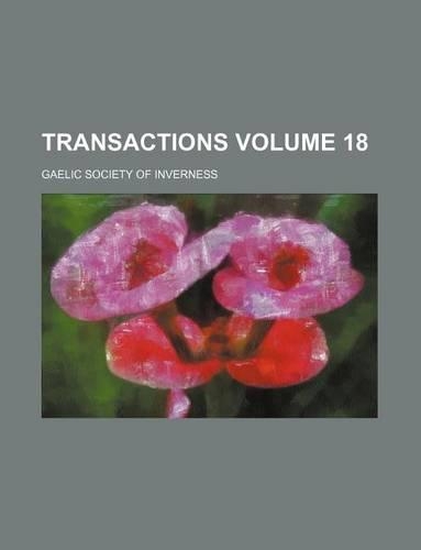 Transactions Volume 18