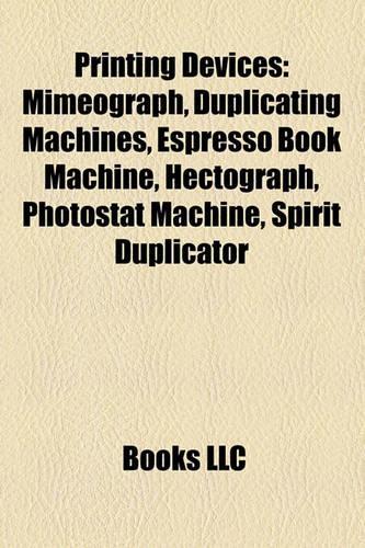 Printing Devices: Mimeograph