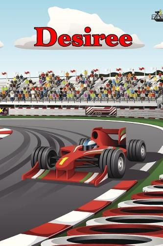 Desiree: Racecar Blank Comic Book Notebook Journal Book 120 Pages 6x9