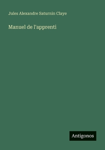 Manuel de l'apprenti