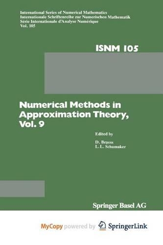 Numerical Methods in Approximation Theory, Vol. 9