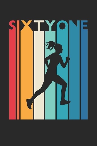 61st Birthday Gift for Runner Diary - Running Notebook for 61 Year Old Women and Men - Vintage Running Journal