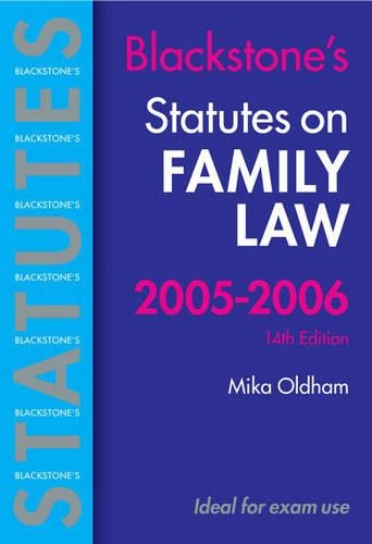 Statutes on Family Law 2005-2006