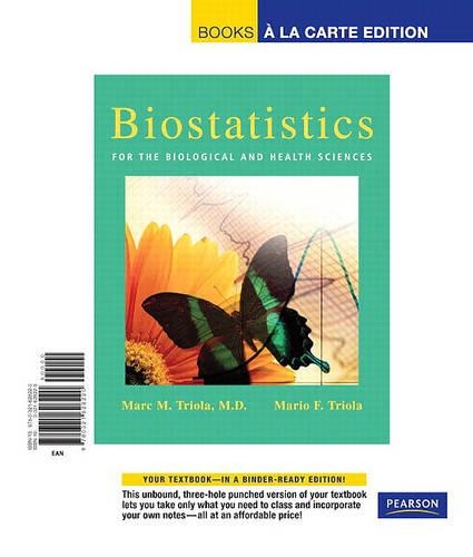 Biostatistics for Health and Biological Science, Books a la Carte Edition