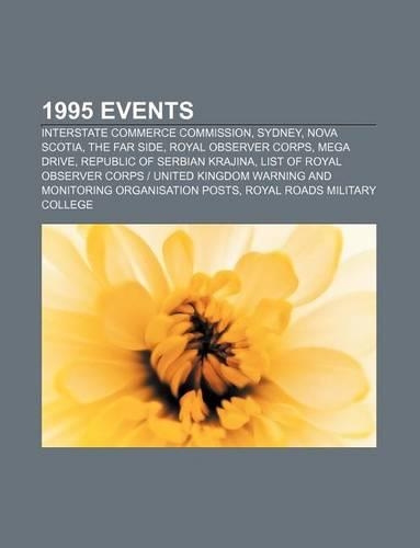 1995 Events: Interstate Commerce Commission, Sydney, Nova Scotia, the Far Side, Royal Observer Corps, Mega Drive, Republic of Serbian Krajina