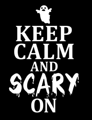 Ghost Keep Calm Composition Notebook: College Ruled (7.44 X 9.69) Funny Spirit Keep Calm and Scary On Writing Paper Book