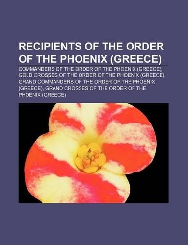 Recipients of the Order of the Phoenix (Greece): Commanders of the Order of the Phoenix (Greece)