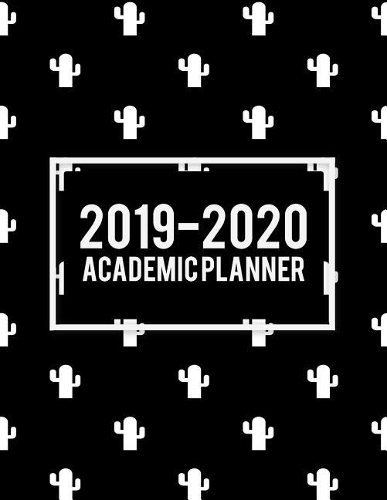 2019-2020 Academic Planner: Beauty Black Book, 8.5 X 11 Two Year Planner Academic 2019-2020 Calendar Book Weekly Monthly Planner, Agenda Planner, Calendar Schedule Organizer Jo