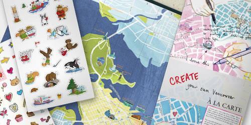 Create Your Own Vancouver a La Carte: Beautiful City Map to Decorate Yourself(Create Your Own City a La Carte)