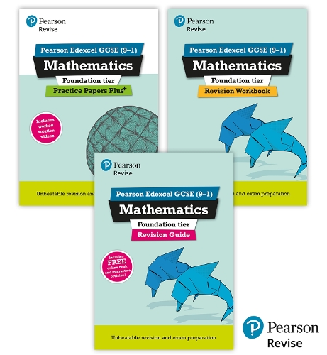 New Pearson Revise Edexcel GCSE Maths (Foundation) Complete Revision & Practice Bundle - for 2026, 2027 exams: (Pearson Revise)