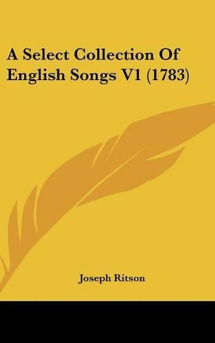 A Select Collection of English Songs V1 (1783)