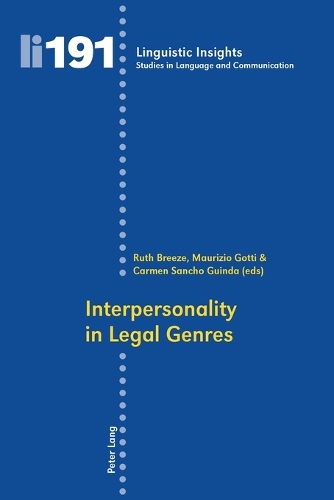 Interpersonality in Legal Genres: (191 Linguistic Insights)
